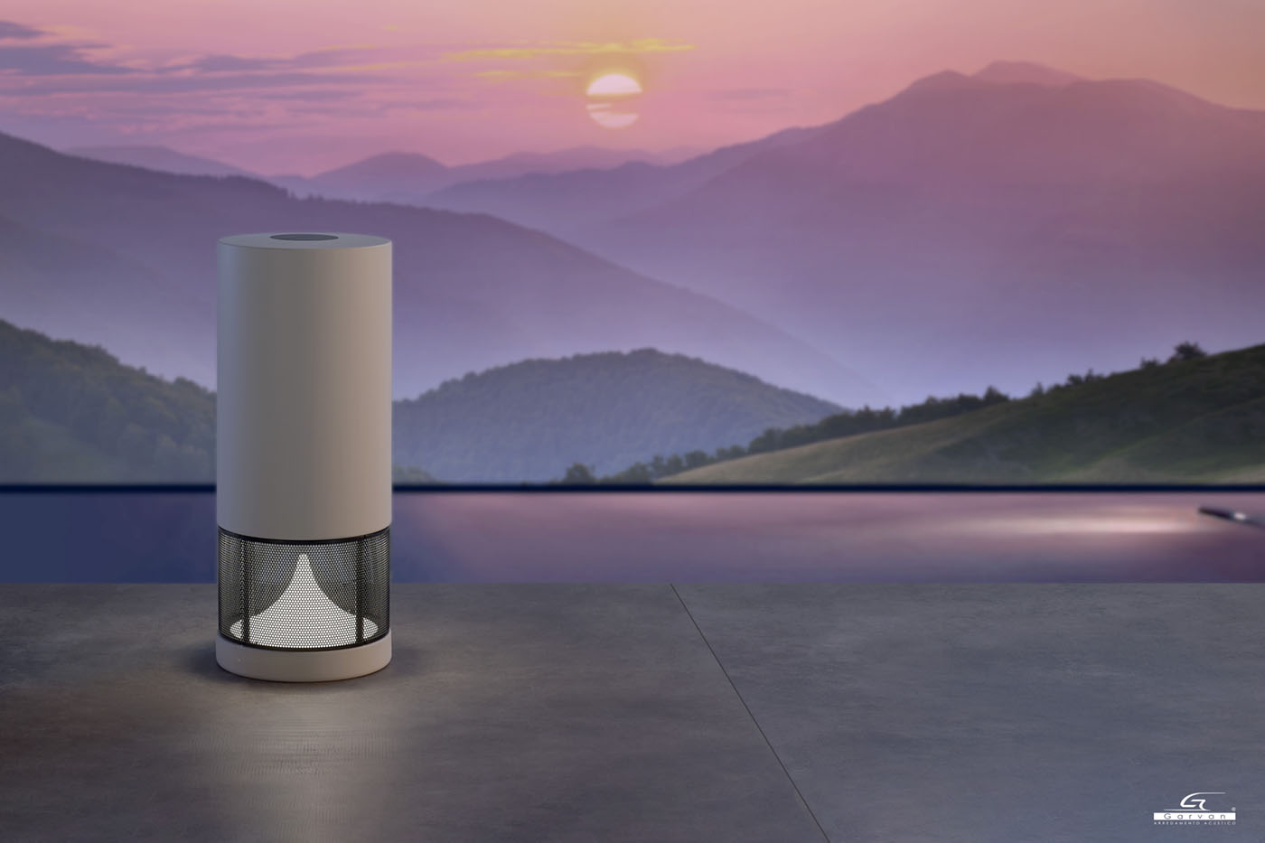 Altavoz de exterior con luz